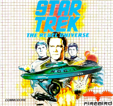 Star Trek The Rebel Universe box art for Commodore 64